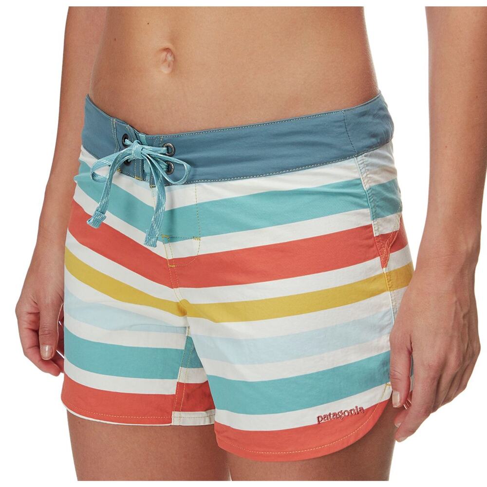 Patagonia Womens Wavefarer Boardshorts Striped Size 2
